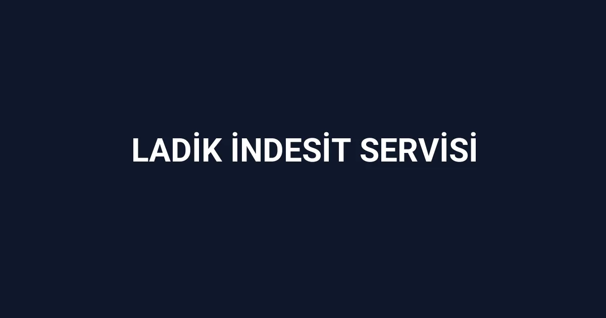 Ladik İndesit Servisi